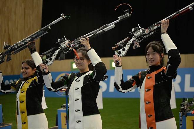 希腊射击选手再次夺冠，展现实力