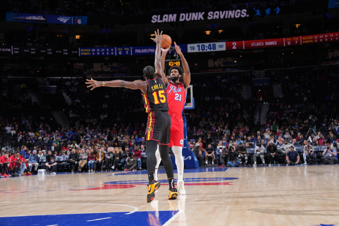 76人取胜老鹰,恩比德砍下28分 76人取胜老鹰,恩比德砍下28分